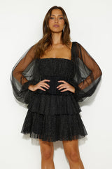 Limitless Possibilities Tulle Mini Dress Black