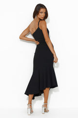 Find Me Partying Midi Dress Black