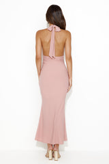 That's Hot Halter Midi Dress Pink