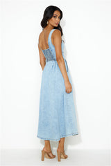 Ideal Fit Midi Dress Denim