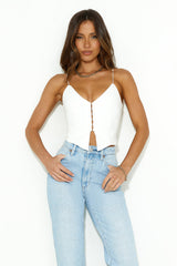 Fashion Hour Crop Top White