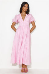 Afternoon Treat Midi Dress Pink