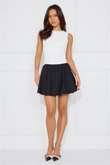 Girl Gossip Bubble Mini Skirt Black