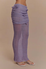 Orianna Orchid Knit Maxi Skirt - Orchid