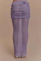 Orianna Orchid Knit Maxi Skirt - Orchid