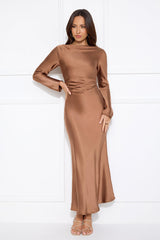 Classy Vibe Maxi Dress Brown