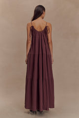 Lenny Front Tie Top - Chocolate