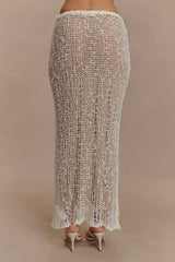 Cordelia Knit Maxi Skirt - Ivory