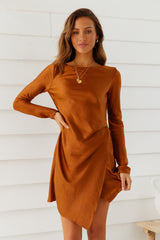 Expressed Permission Dress Chocolate