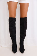 Raisa Boots Black Suede