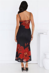 Stylish Shores Mesh Maxi Dress Black