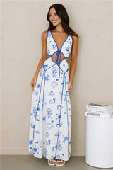 Aegean Dreams Maxi Dress Blue
