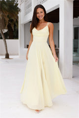Frosted Bloom Maxi Dress Yellow