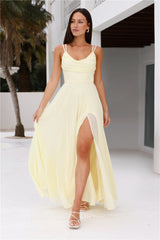 Frosted Bloom Maxi Dress Yellow
