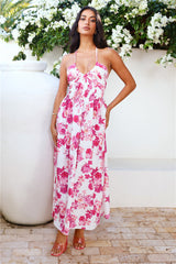 Lily Lane Halter Maxi Dress Pink