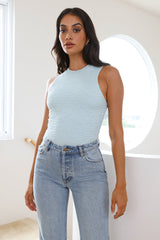 Understand Me Textured Bodysuit Blue