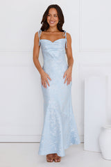 Whimsical Dreams Maxi Dress Blue