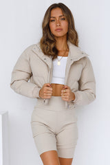 Puff It Up Jacket Beige