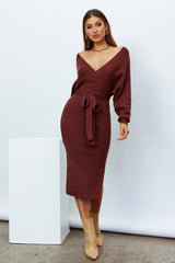 Vision Of You Midi Dress Chocolate