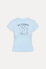 Eva Cotton Tee - French Riviera