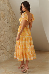 Her Ambiance Midi Dress Orange