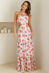 Pure Serenity Halter Maxi Dress Pink