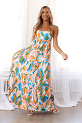 Vivid Skylines Maxi Dress Multi
