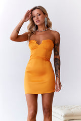 Treat For You Mini Dress Orange