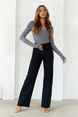 BASE Second Skin Long Sleeve Bodysuit Charcoal