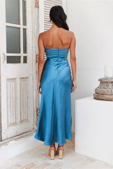 Keeping It Real Maxi Dress Blue