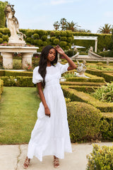 La Memoire Maxi Dress White