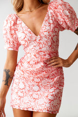 Dreamers And Lovers Mini Dress Red