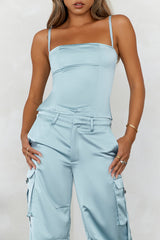 LIONESS Butterfly Corset Pale Blue