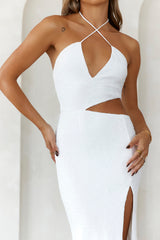 Prettiest Moments Midi Dress White