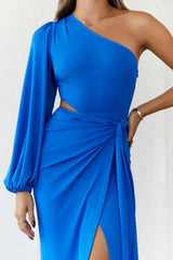 Feeling Snatched Midi Dress Blue