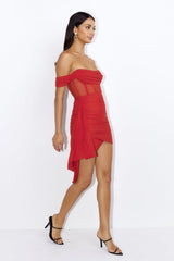 Fit In Everywhere Mini Dress Red