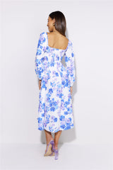 Seeking Fun Midi Dress Blue