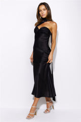 Stylish Queen Maxi Dress Black