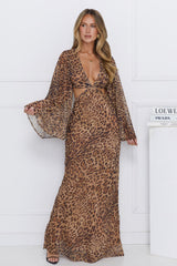 Sassy Behaviour Maxi Dress Leopard