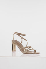 Out Till The Sunrise Heels Gold PU