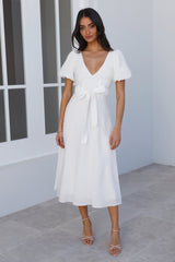 Not Of This World Midi Dress White