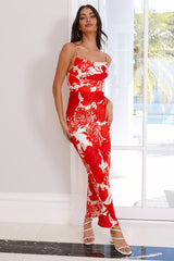Simply Fabulous Midi Dress Orange