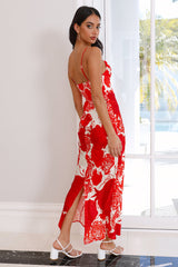 Simply Fabulous Midi Dress Orange