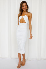 Cave Me In Midi Dress White
