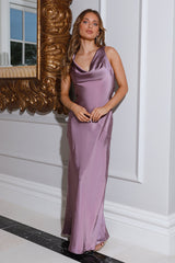 Special Guest Satin Maxi Dress Purple