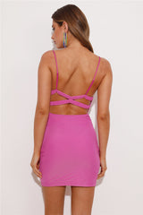 Gorgeous Confidence Mesh Mini Dress Purple
