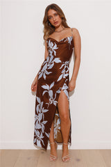 You Be Me Maxi Dress Brown