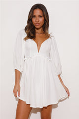 Bestie Fun Mini Dress White