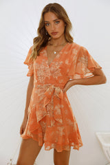 Sweetest Drinks Dress Orange
