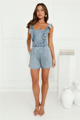 Daily Denim Romper Denim